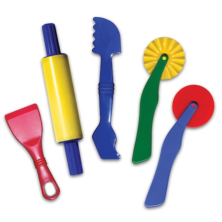 Creativity Street Dough Tools, 5 Pieces Per Set, PK3 PAC9762